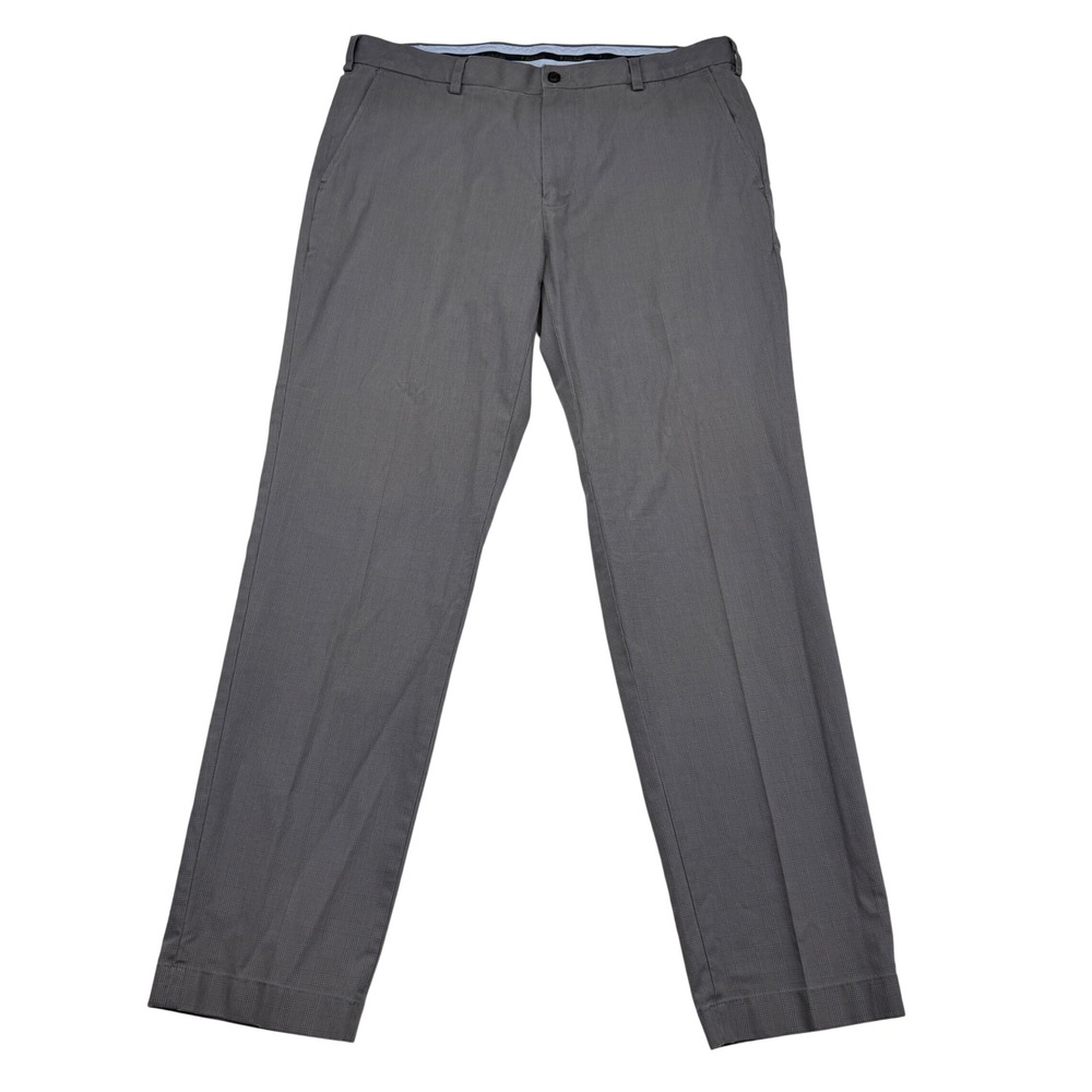 Brooks Brothers Advantage Chino Clark Grey Glen Plaid Pants Mens 36x32